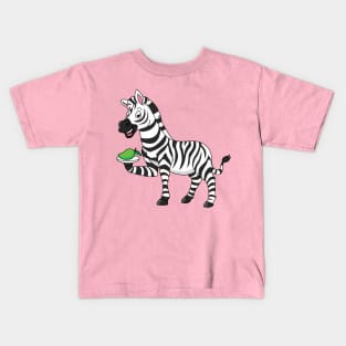 Funny zebra cartoon illustration Kids T-Shirt